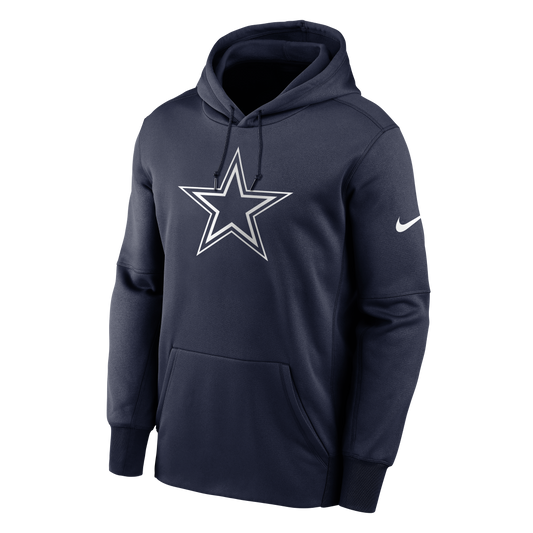 Dallas Cowboys Nike Prime Logo Therma  Pullover Hoodie - Navy