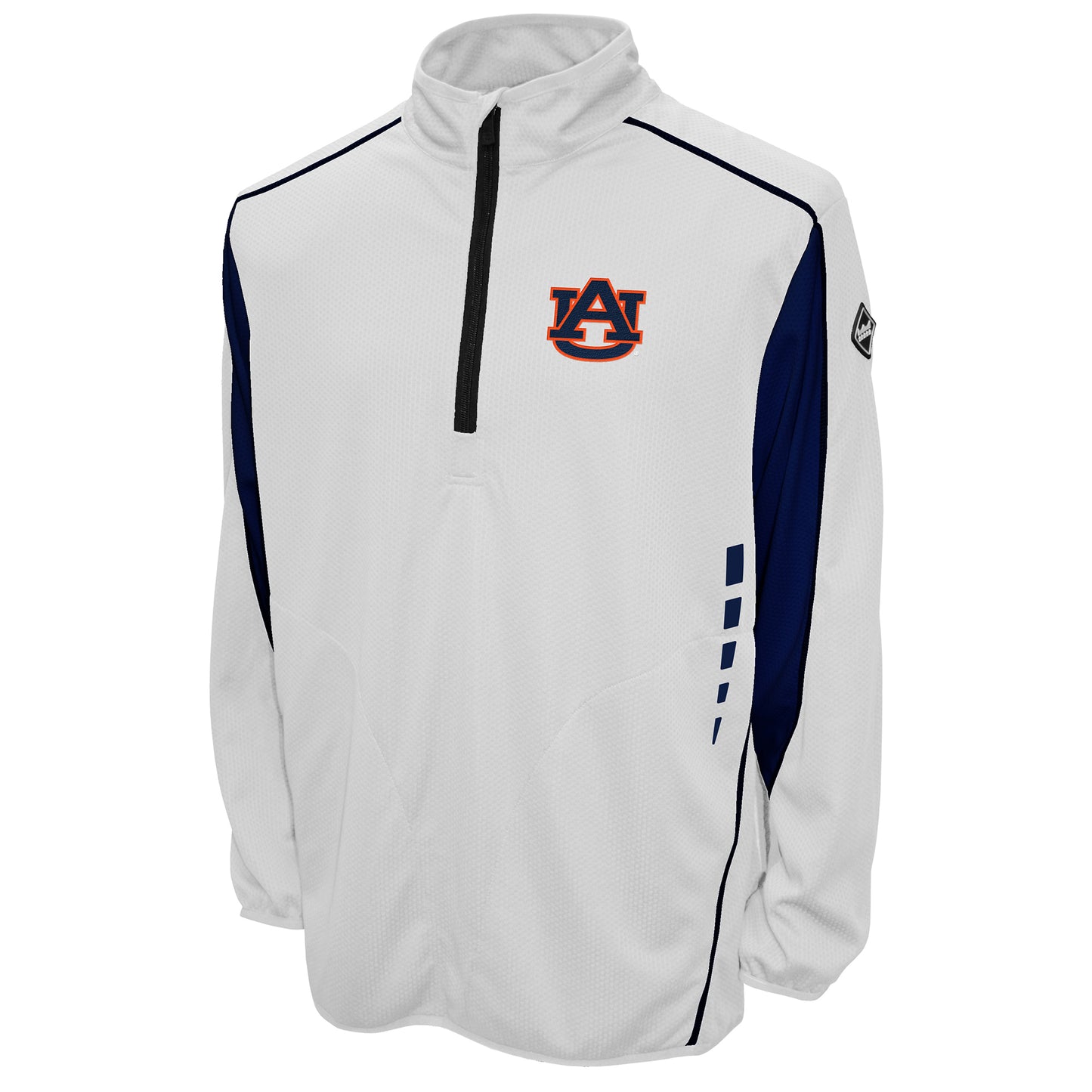 Auburn Tigers Franchise Club Flex Thematech Quarter-Zip Pullover Jacket - White