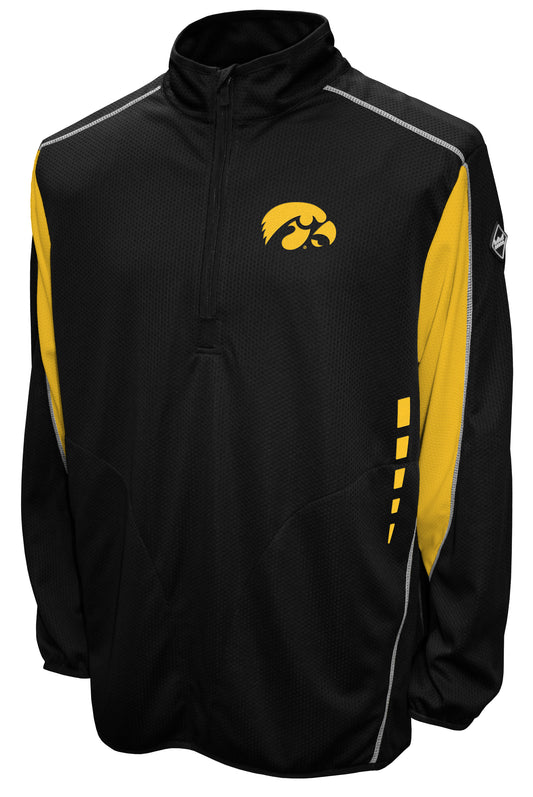 Iowa Hawkeyes Franchise Club Flex Thematech Quarter-Zip Pullover Jacket