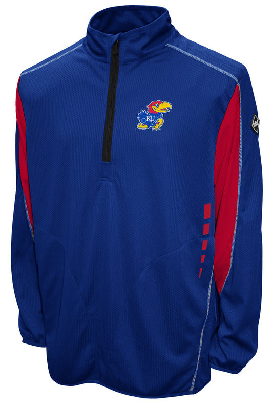 Kansas Jayhawks Franchise Club Flex Thematech Quarter-Zip Pullover Jacket
