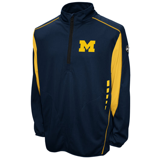 Michigan Wolverines Flex 1/4 Zip Jacket - Navy
