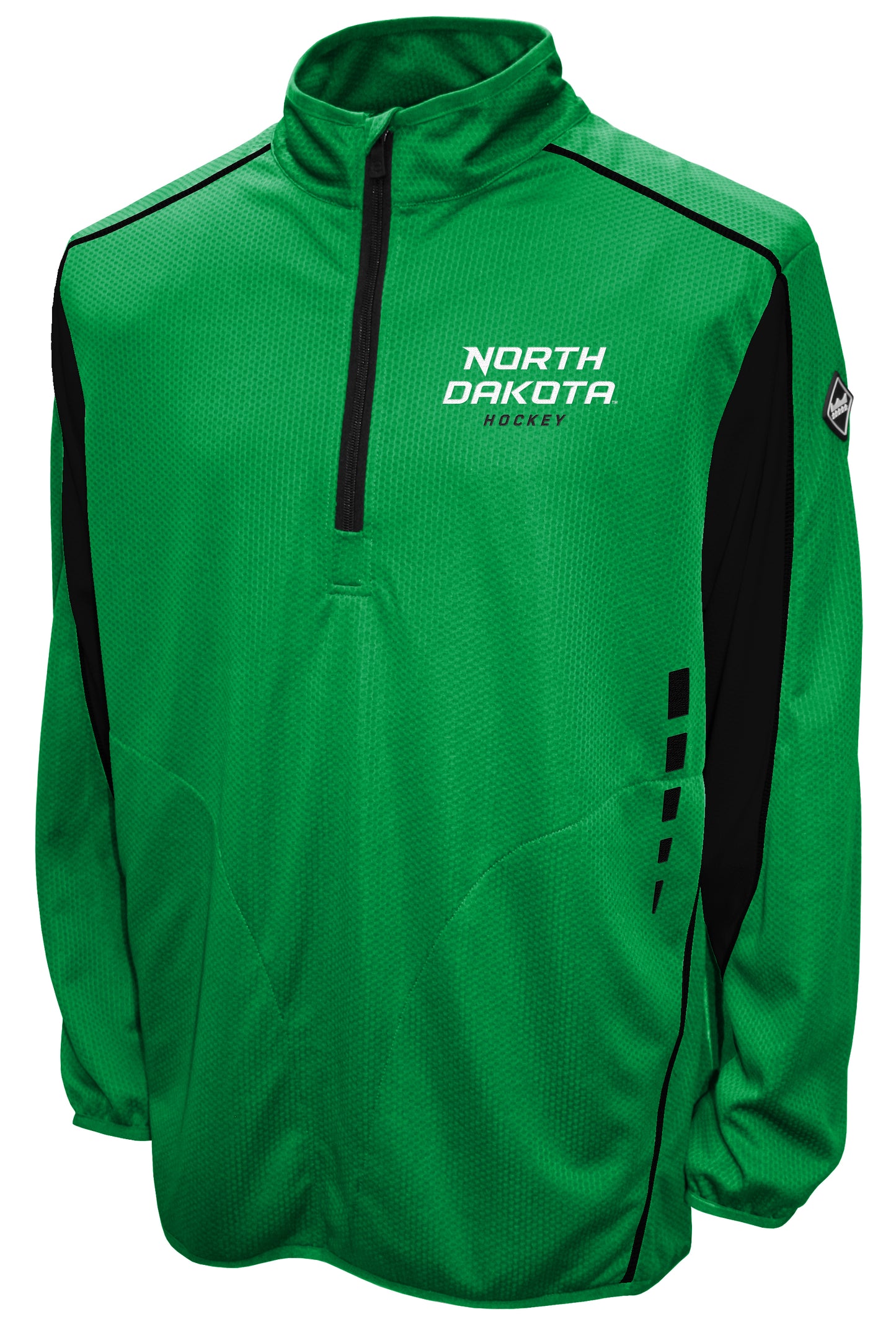 North Dakota Fighting Hawks Franchise Club Flex Thematech Quarter-Zip Pullover Jacket - Green