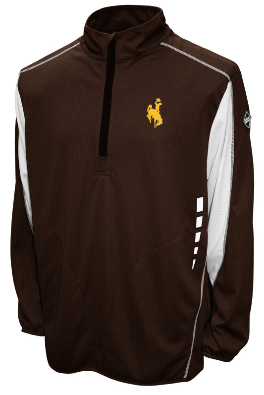Wyoming Cowboys Franchise Club Flex Thematech Quarter-Zip Pullover Jacket