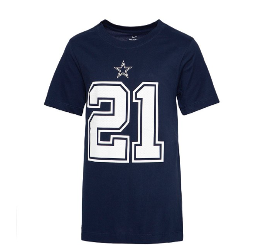 Dallas Cowboys Ezekiel Elliott #21 YOUTH Nike Player Name & Number T-Shirt- Navy