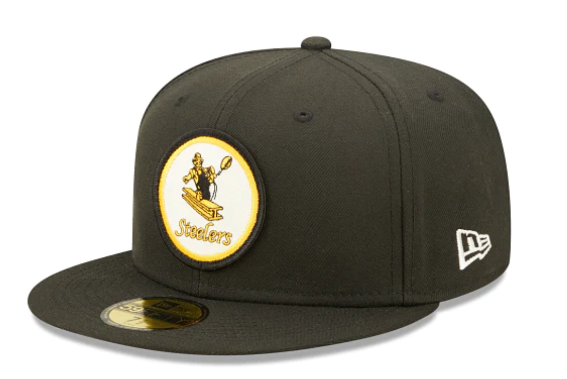 Pittsburgh Steelers New Era Sideline 59FIFTY Historic Fitted Hat - Black
