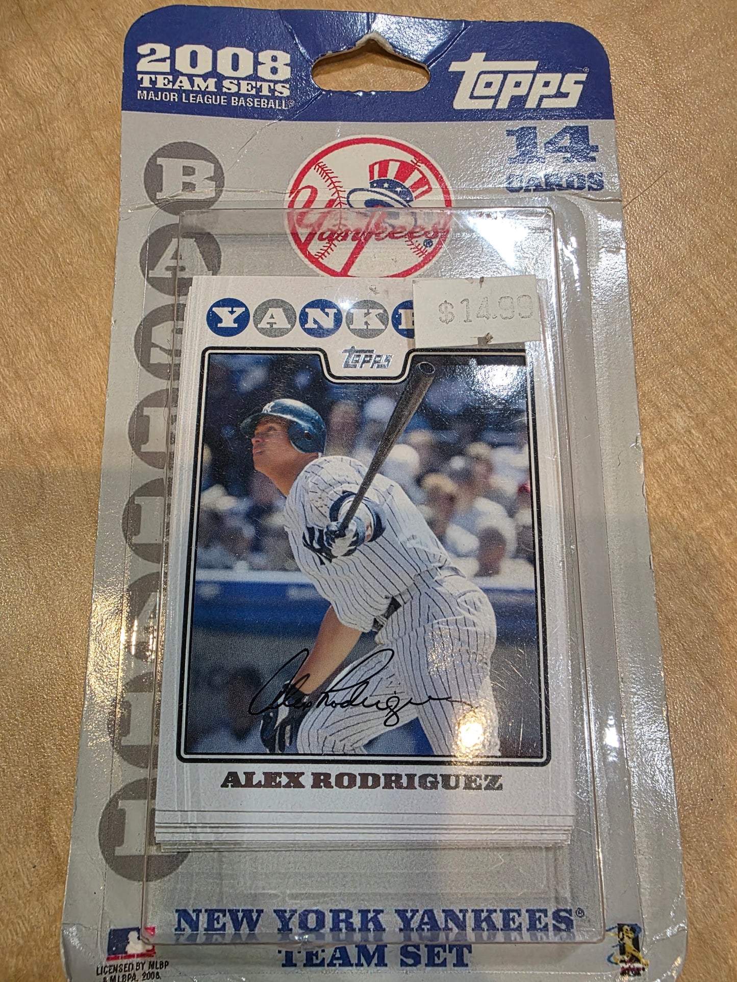 2008 New York Yankees Topps MLB Factory  Baseball Cards Team Set