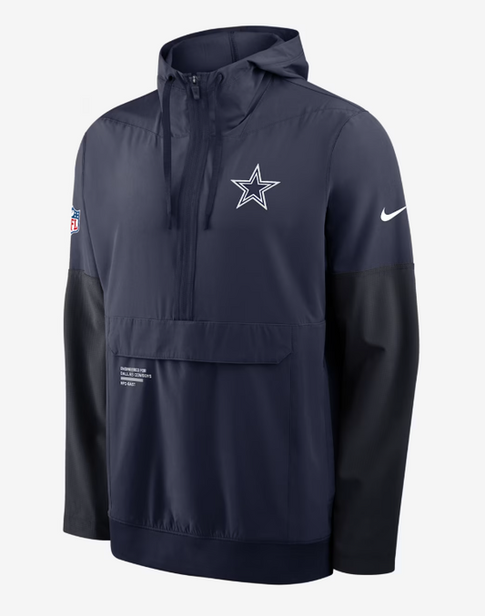Dallas Cowboys Well Rounded Anorak Men's Nike NFL 1/2-Zip Hooded Jacket