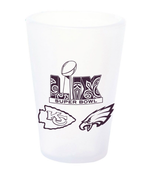 Super Bowl LIX Chiefs Vs Eagles Dueling 1.5oz Silicone Shot Glass