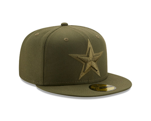 Dallas Cowboys New Era Color Pack Olive & Olive 59FIFTY Fitted Hat