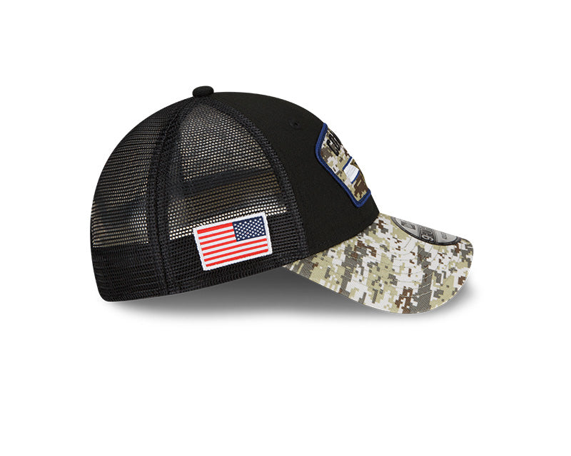 Dallas Cowboys New Era Salute To Service 9FORTY Adjustable Hat - Black