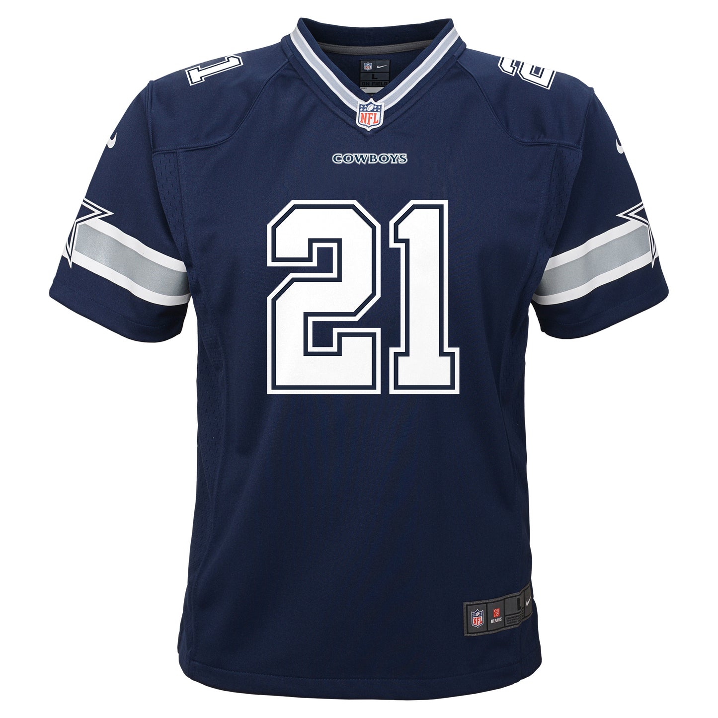 Dallas Cowboys #21 Ezekiel Elliott Youth Jersey - Navy
