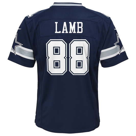 Dallas Cowboys Nike #88 CeeDee Lamb Youth Game Jersey- Blue