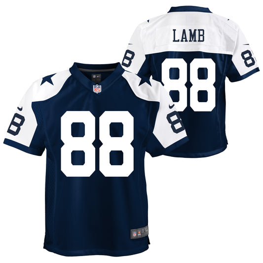 Dallas Cowboys Nike #88 CeeDee Lamb Youth Game Jersey- Throwback