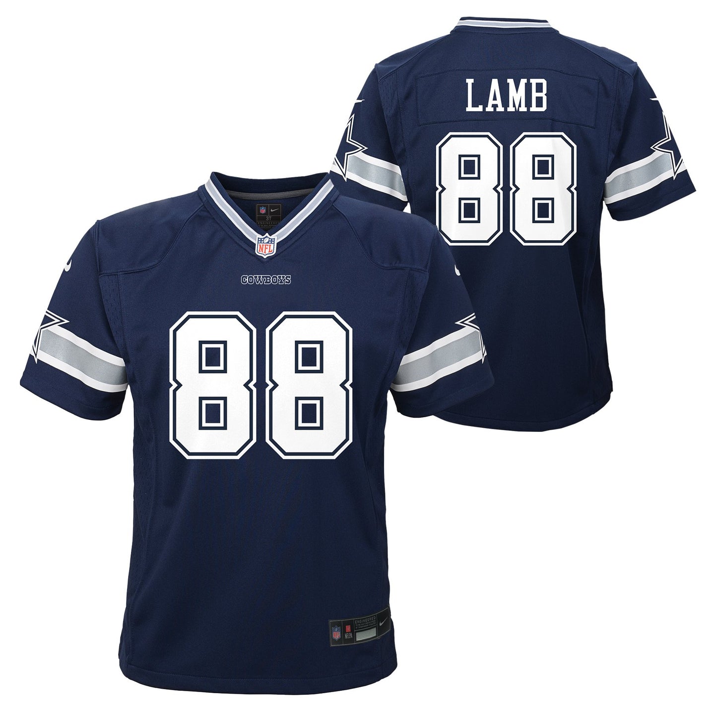 Dallas Cowboys KIDS (PRE-school) CeeDee Lamb #88 Nike Navy Game Jersey