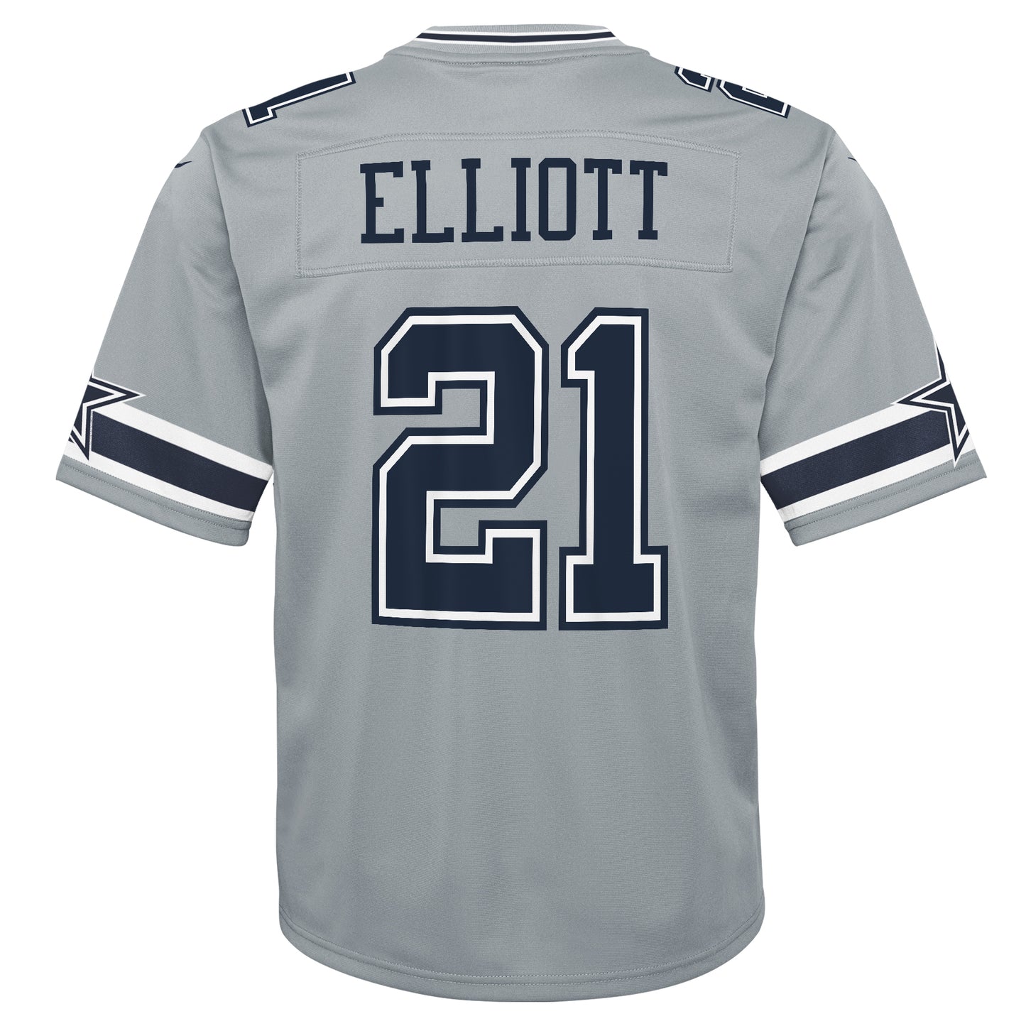 Dallas Cowboys #21 Ezekiel Elliott Inverted Youth Jersey - Gray