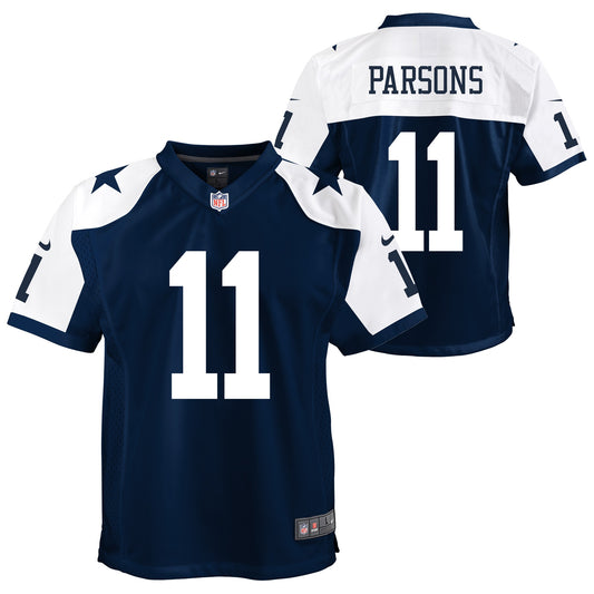 Dallas Cowboys Nike #11 Micah Parsons Youth Game Jersey- Throwback