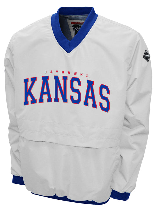 Kansas Jayhawks Franchise Club Members Windshell Jacket - White