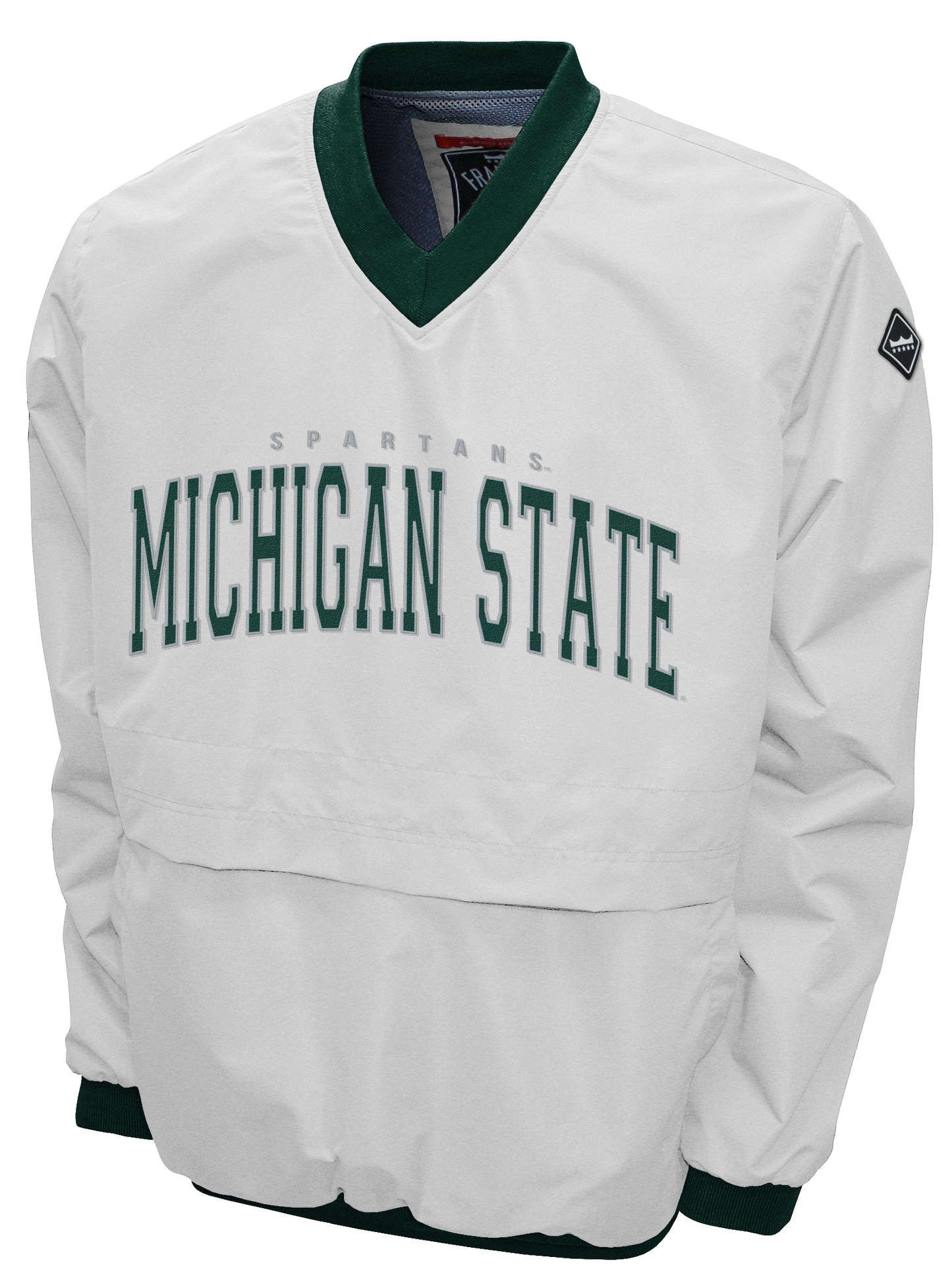 Michigan State Spartans Franchise Club Members Windshell Jacket - White
