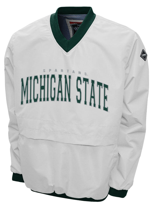 Michigan State Spartans Franchise Club Members Windshell Jacket - White