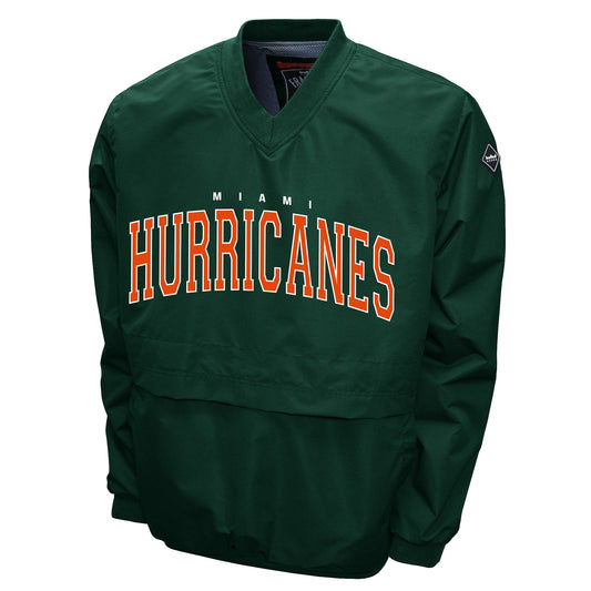 Miami Hurricanes Franchise Club Members Windshell Jacket - Green