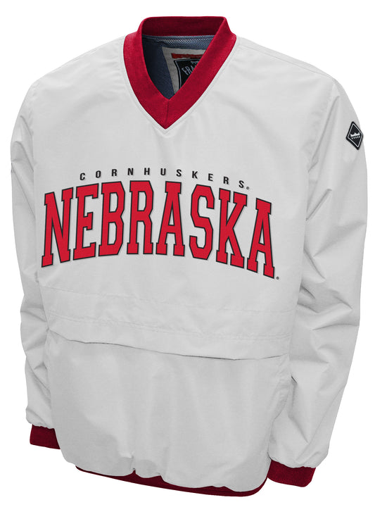 Nebraska Cornhuskers Franchise Club Members Windshell Jacket - White