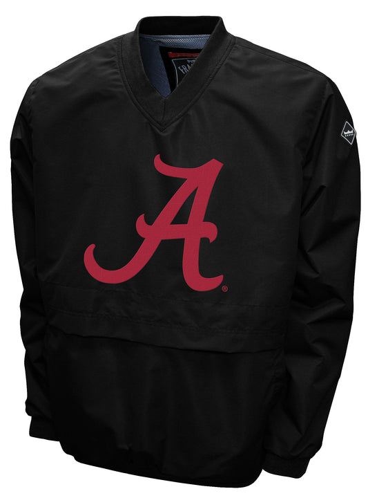 Alabama Crimson Tide Franchise Club Big Logo Windshell Jacket - Black