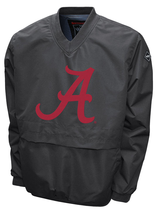 Alabama Crimson Tide Franchise Club Big Logo Windshell Jacket - Gray