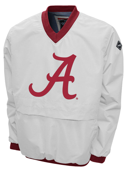 Alabama Crimson Tide Franchise Club Big Logo Windshell Jacket - White