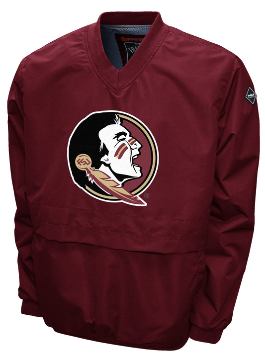 Florida State Seminoles Franchise Club Big Logo Windshell Jacket - Burgandy