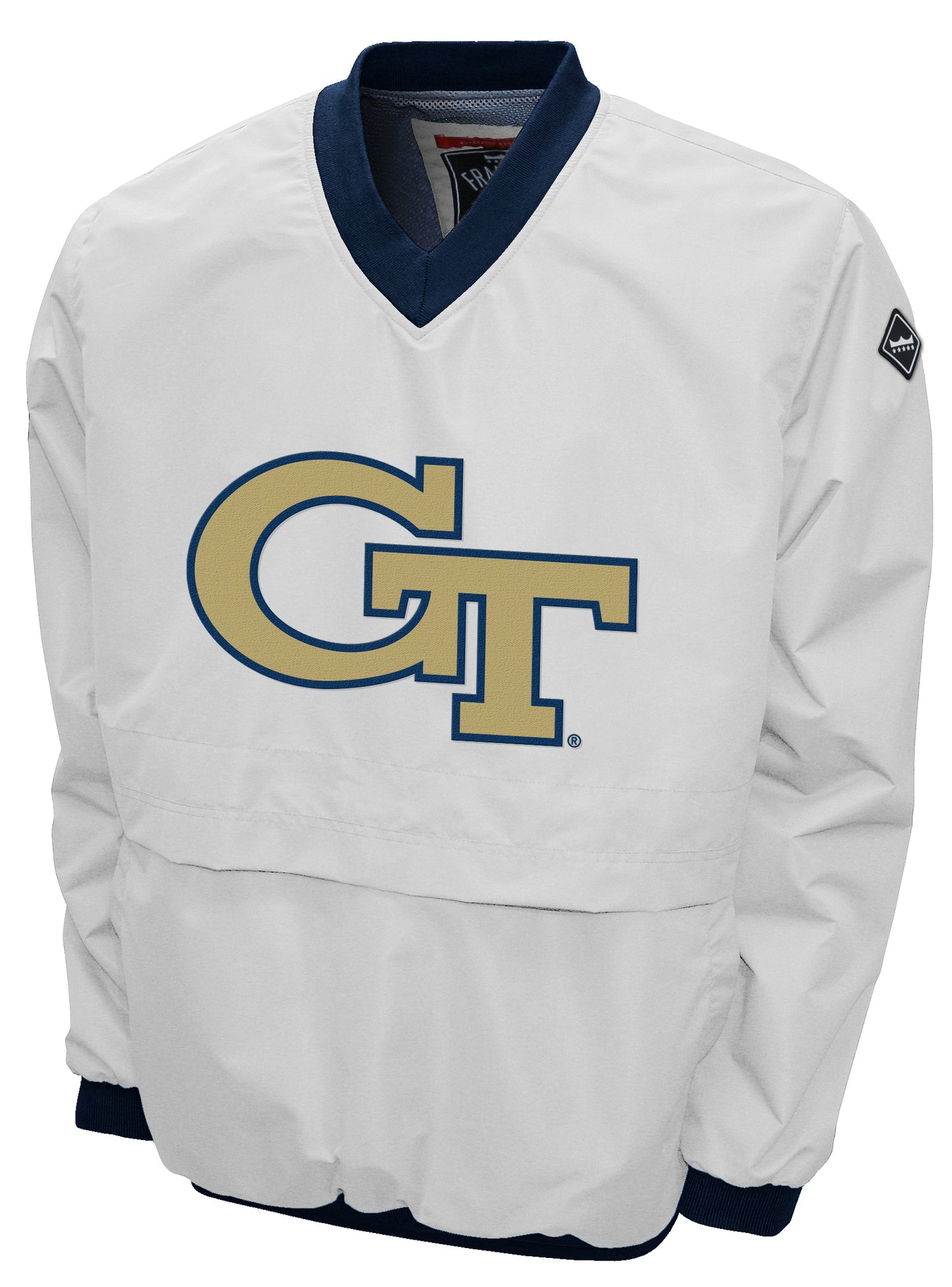 Georgia Tech Yellow Jackets Franchise Club Big Logo Windshell Jacket - White