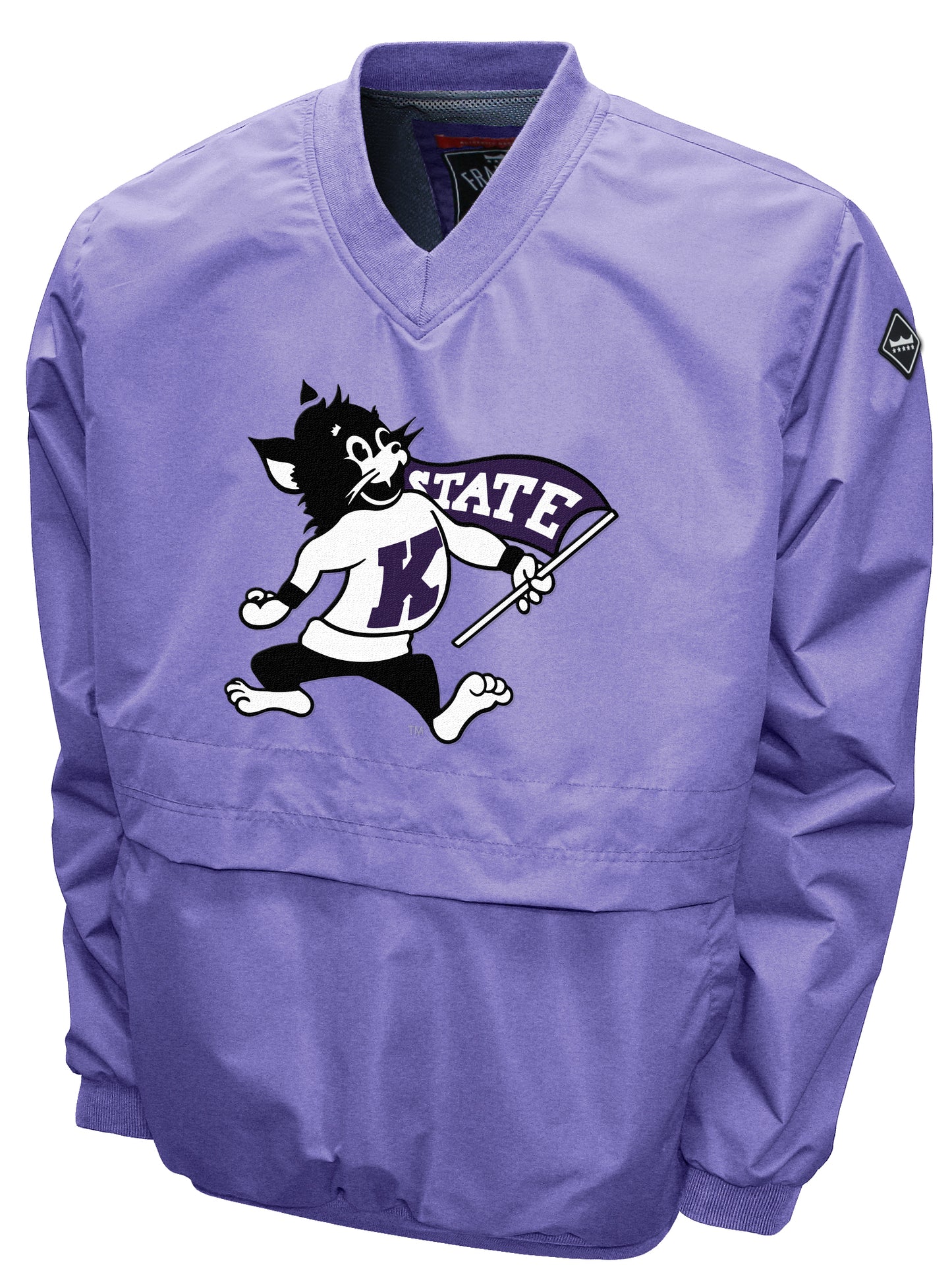Kansas State Wildcats Franchise Club Big Logo Windshell Jacket - Willy Lavender