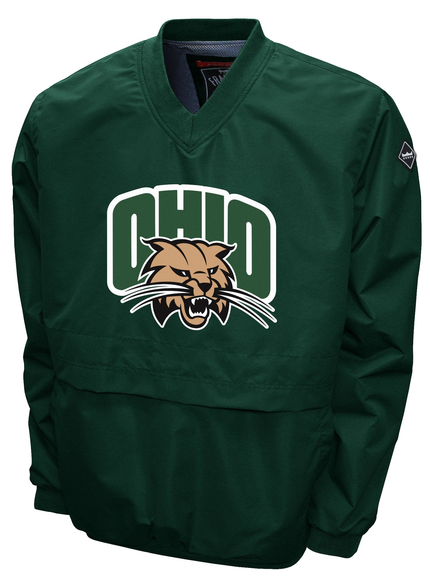 Ohio Bobcats Franchise Club Big Logo Windshell Jacket - Green