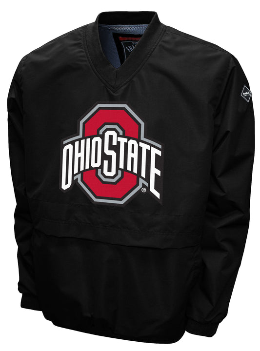 Ohio State Buckeyes Franchise Club Big Logo Windshell Jacket - Black