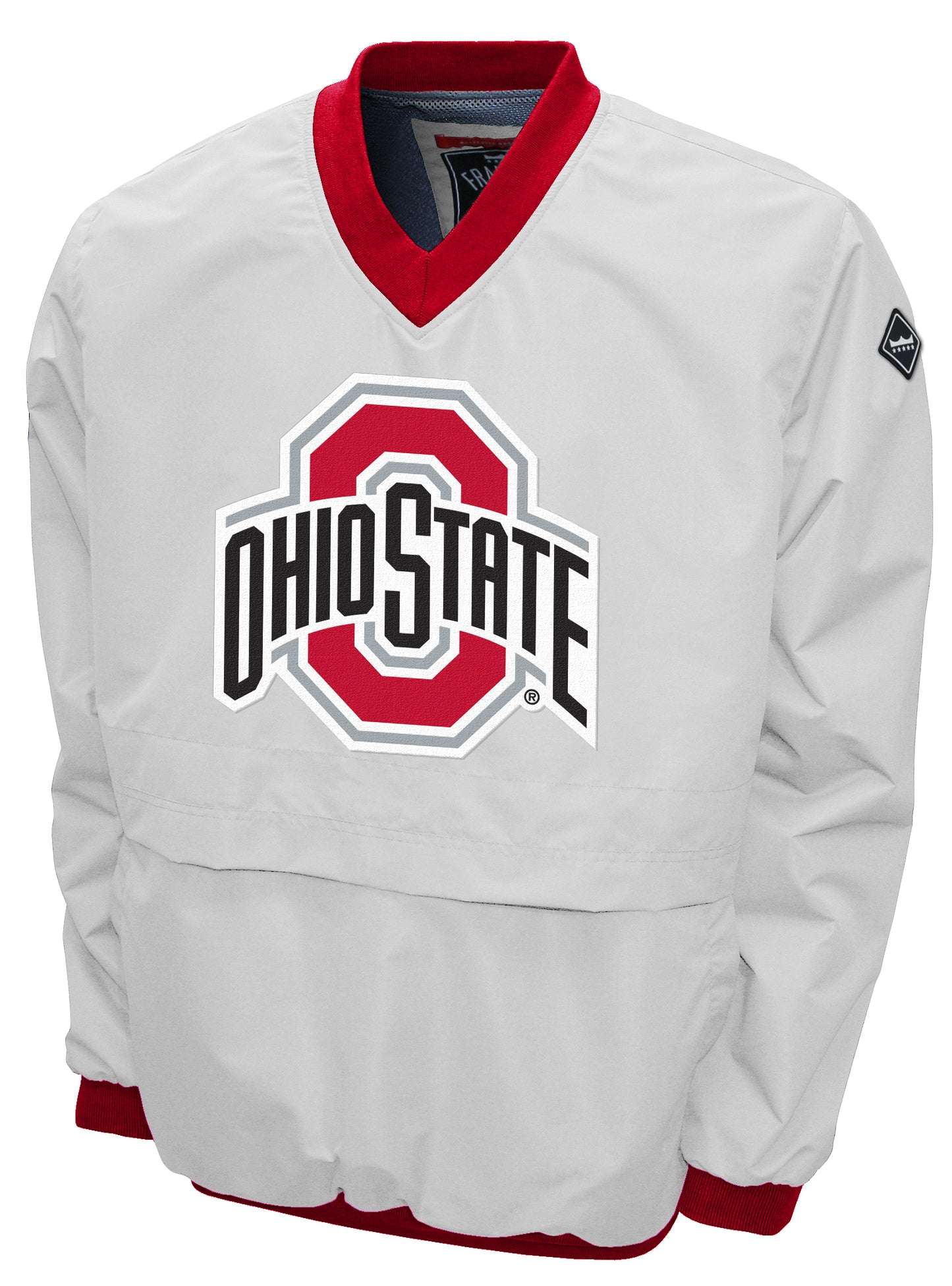 Ohio State Buckeyes Franchise Club Big Logo Windshell Jacket - White