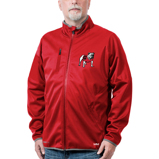 Georgia Bulldogs Franchise Club Red Softshell Full-Zip Jacket