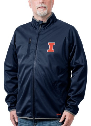 Illinois Fighting Illini Franchise Club FC Softshell Jacket - Black