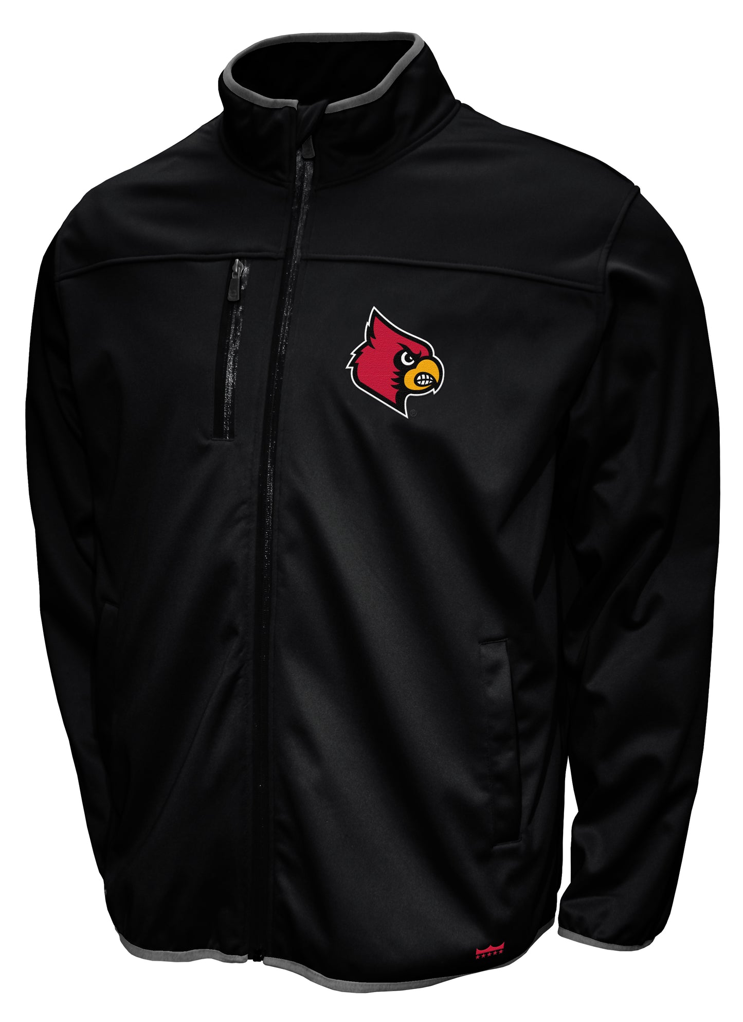 Louisville Cardinals Franchise Club FC Softshell Jacket - Black