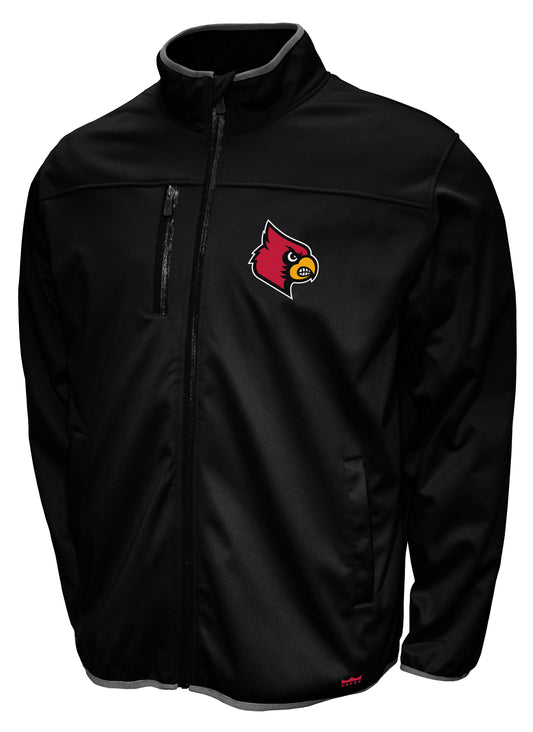 Louisville Cardinals Franchise Club FC Softshell Jacket - Black