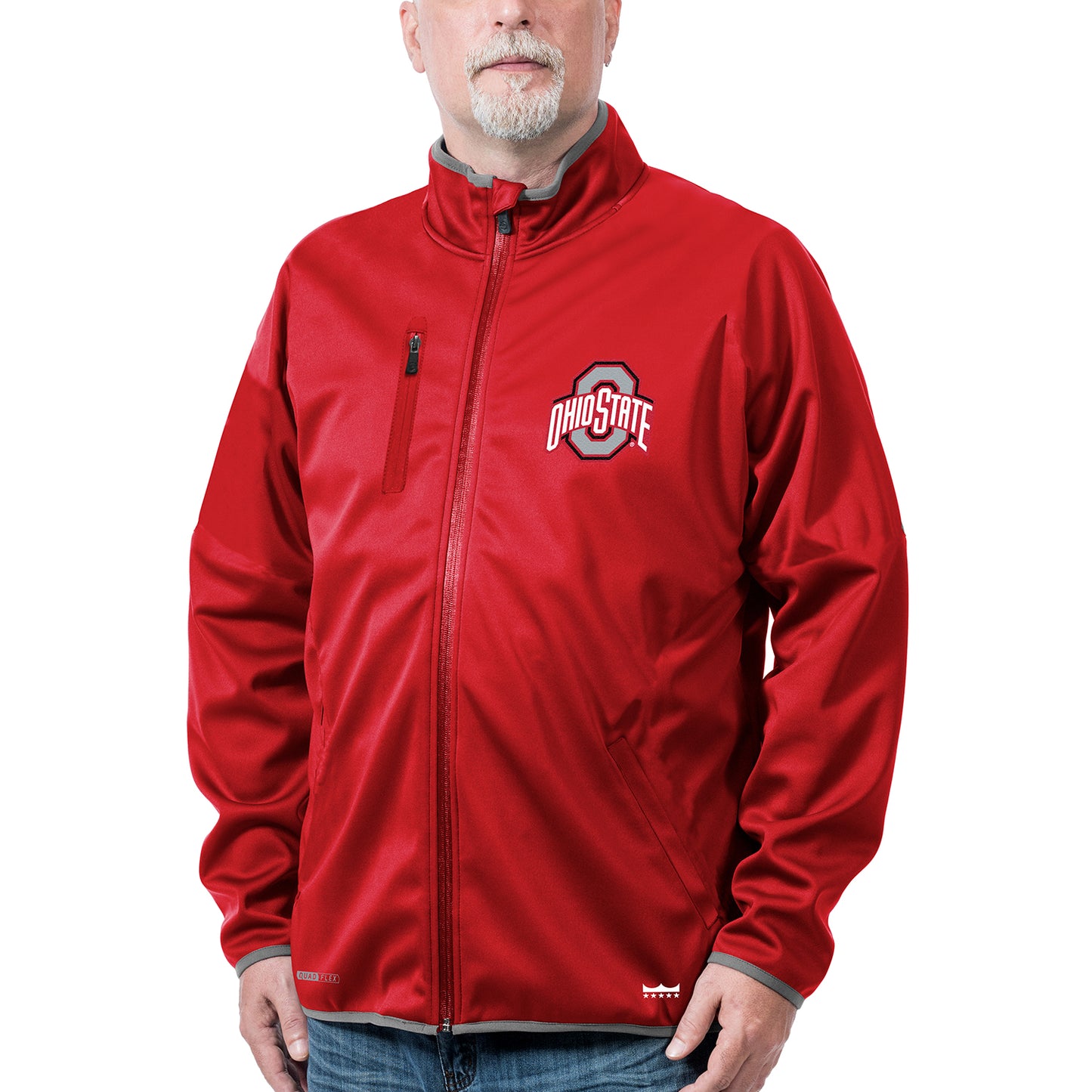Ohio State Buckeyes Franchise Club Scarlet Softshell Full-Zip Jacket - Red