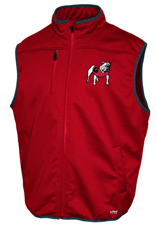 Georgia Bulldogs Franchise Club Softshell Vest - Red