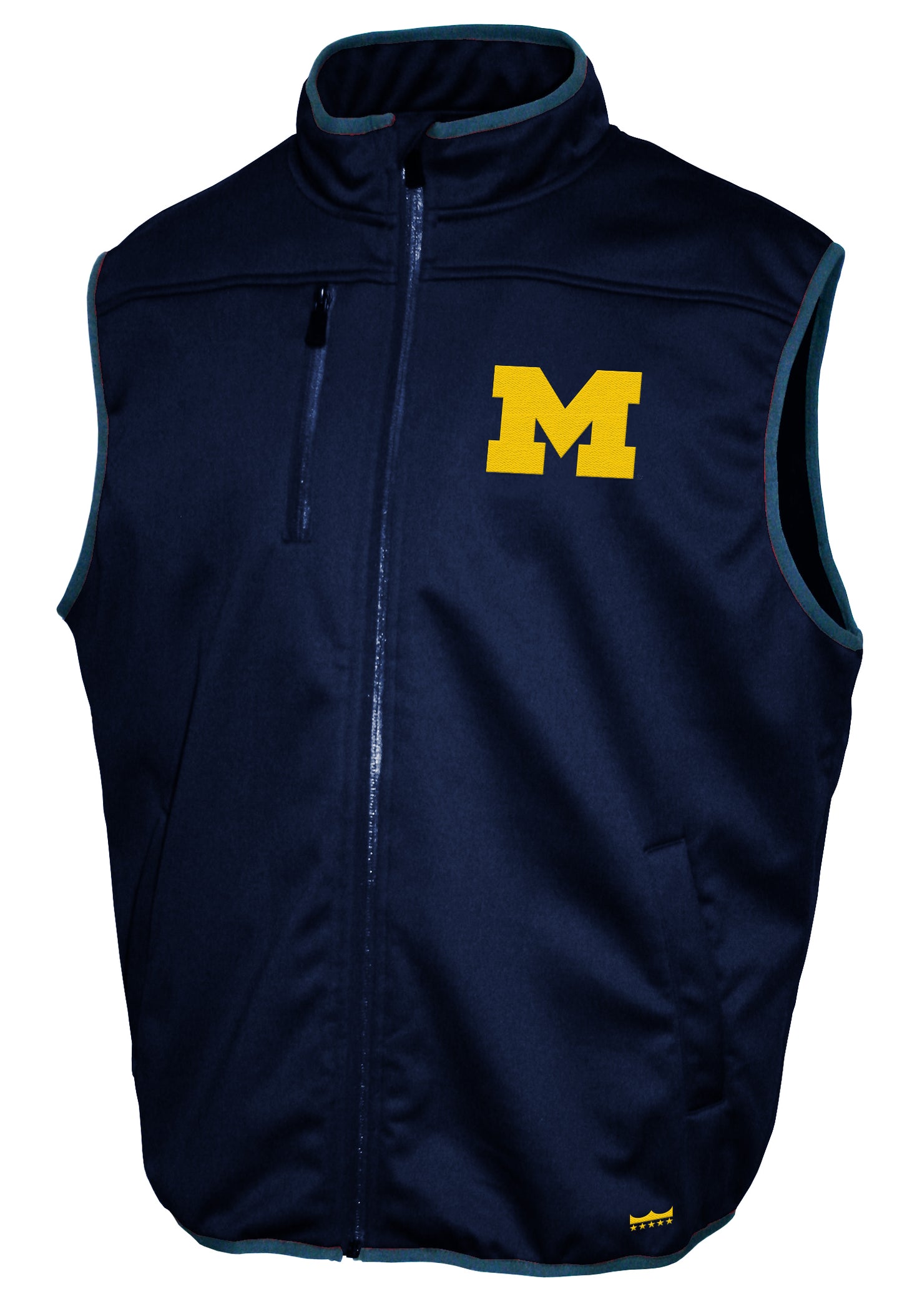 Michigan Wolverines Franchise Club Softshell Vest - Navy