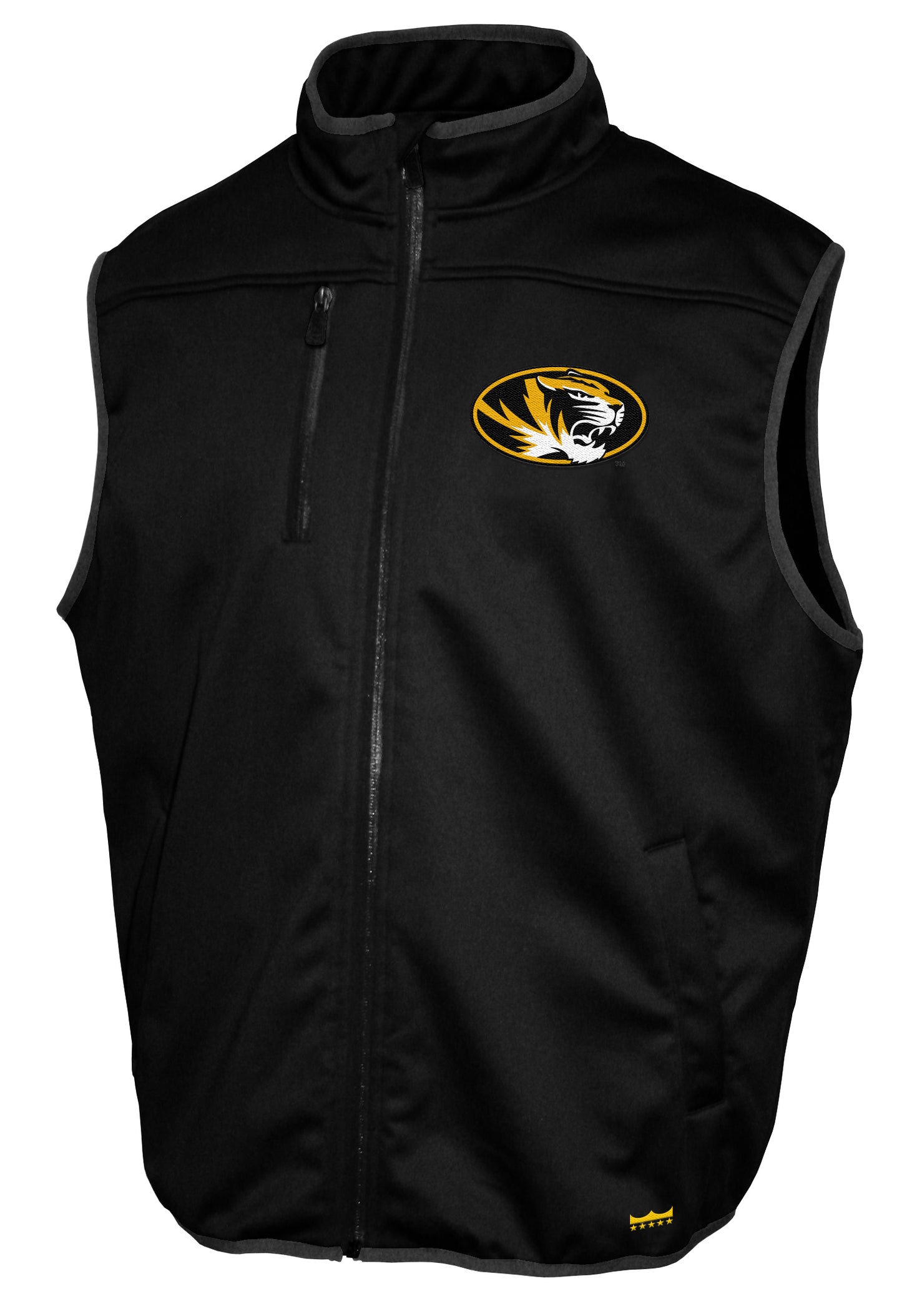 Missouri Tigers Franchise Club Softshell Vest - Black