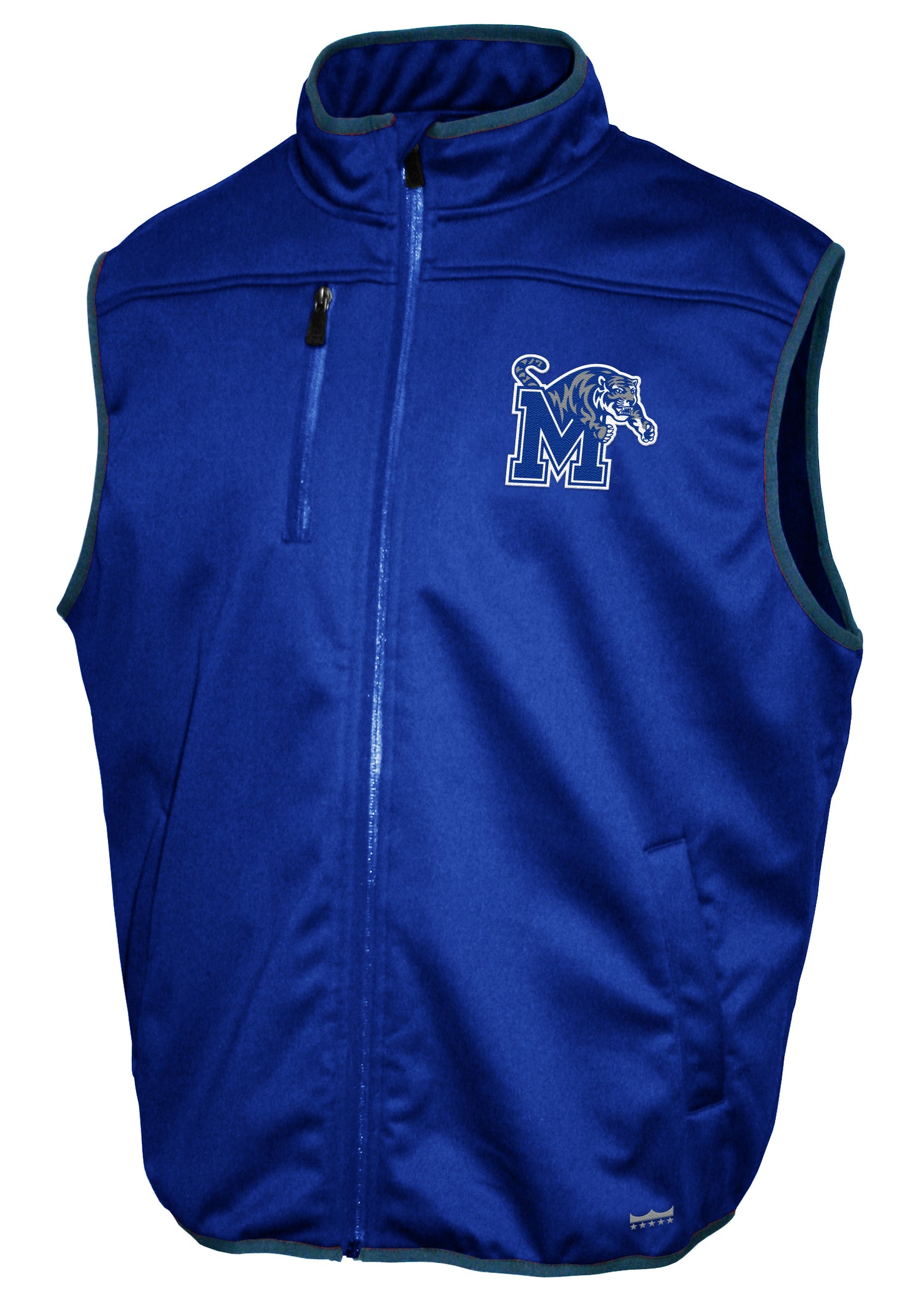 Memphis Tigers Franchise Club Softshell Vest - Blue