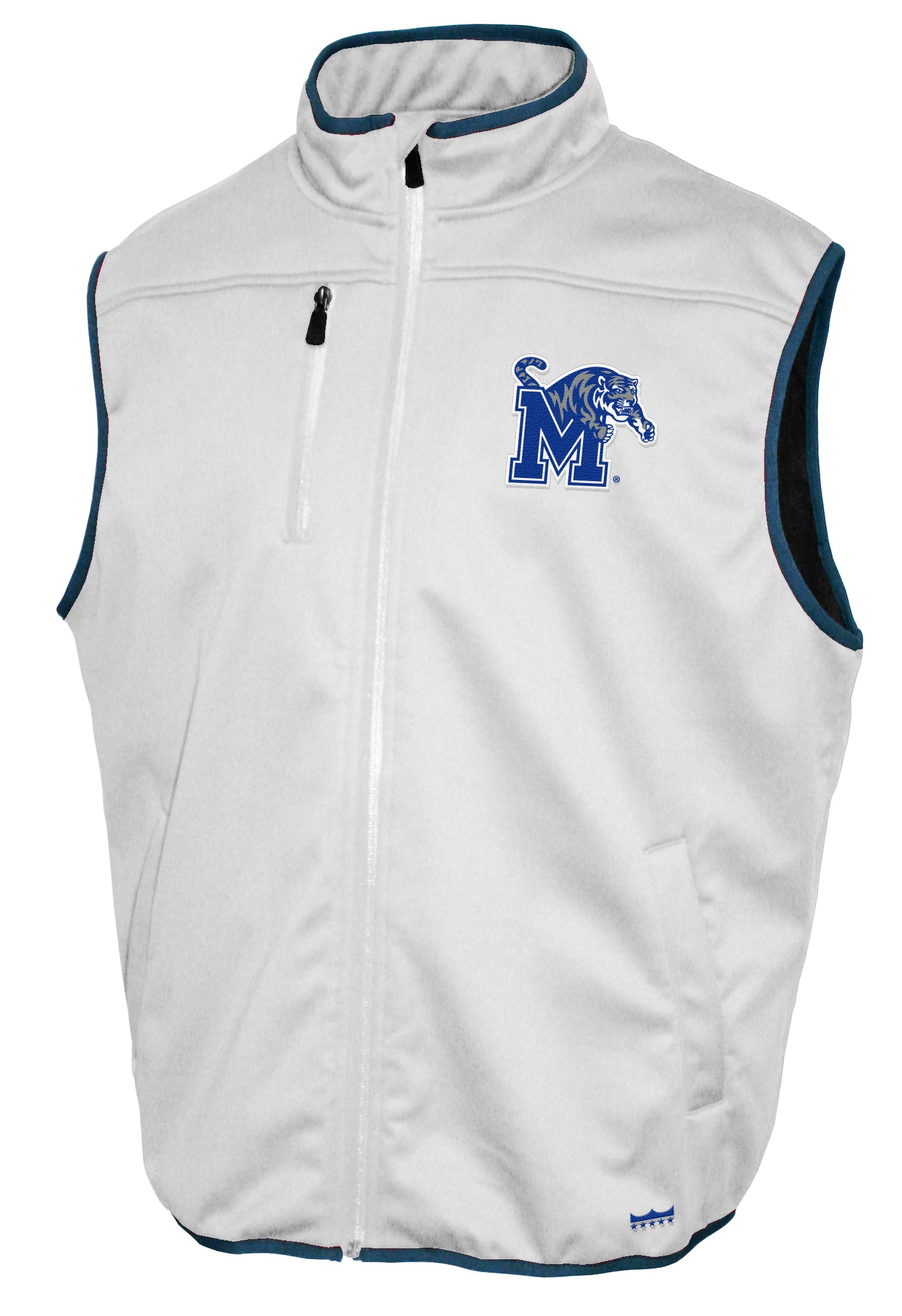 Memphis Tigers Franchise Club Softshell Vest - White