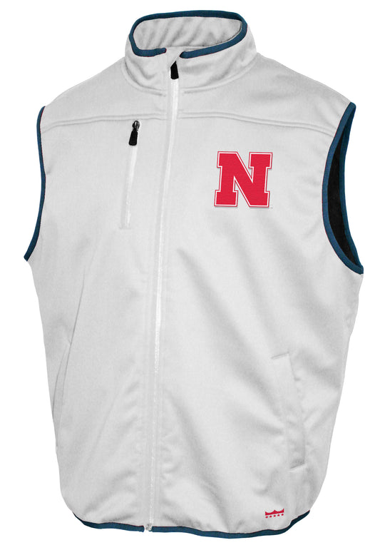Nebraska Cornhuskers Franchise Club Softshell Vest - White