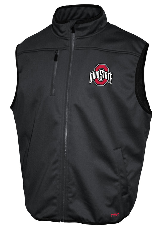Ohio State Buckeyes Franchise Club Softshell Vest - Gray