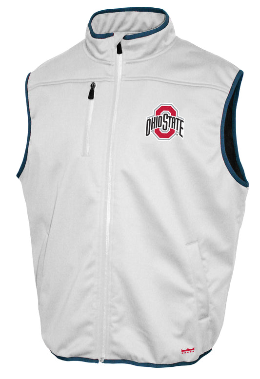 Ohio State Buckeyes Franchise Club Softshell Vest - White
