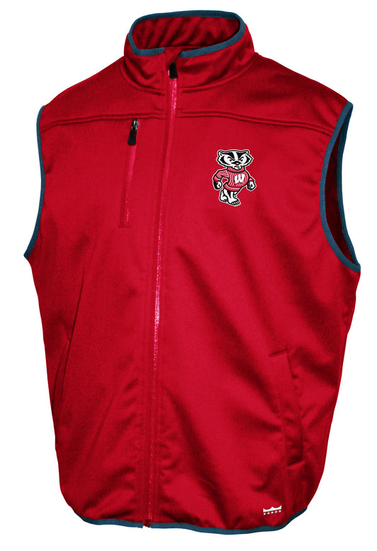 Wisconsin Badgers Franchise Club Softshell Vest