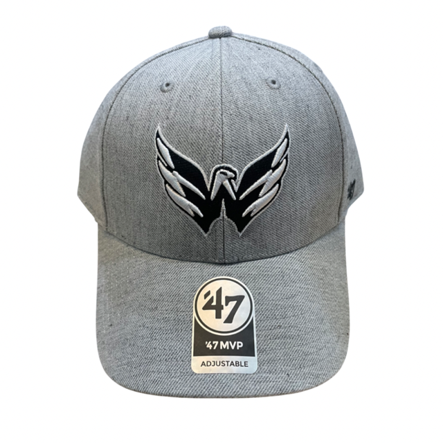Washington Capitals '47  Brand Basic Gray MVP Adjustable  Hat