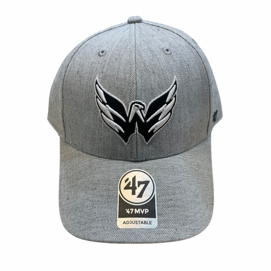 Washington Capitals '47  Brand Basic Gray MVP Adjustable  Hat